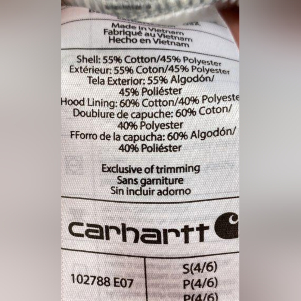 Carhartt Women's Clarksburg Zip Sweatshirt Size S MSRP $59.99 - Picture 7 of 7